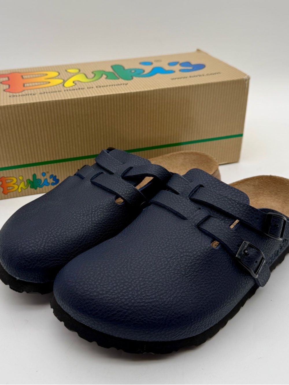 Birki’s Camden Clogs Navy EU 37 US 6 Birkenstock Birko-Flor Shoes NEW NIB